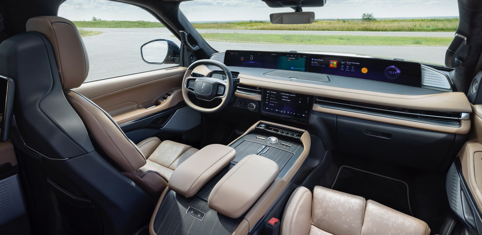 Preproduction model shown. Available Spring 2025. Amazon, Alexa, Prime Video, and all related marks are trademarks of Amazon.com, Inc. or its affiliates. Google, Google Assistant, Google Maps, and Google Play are trademarks of Google LLC. Apple CarPlay is a trademark of Apple Inc., registered in the U.S. and other countries. All other third-party products, company names, and logos are trademarks and remain the property of their respective owners.