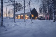 Volvo EX30 Cross Country with Swedish winter cabin