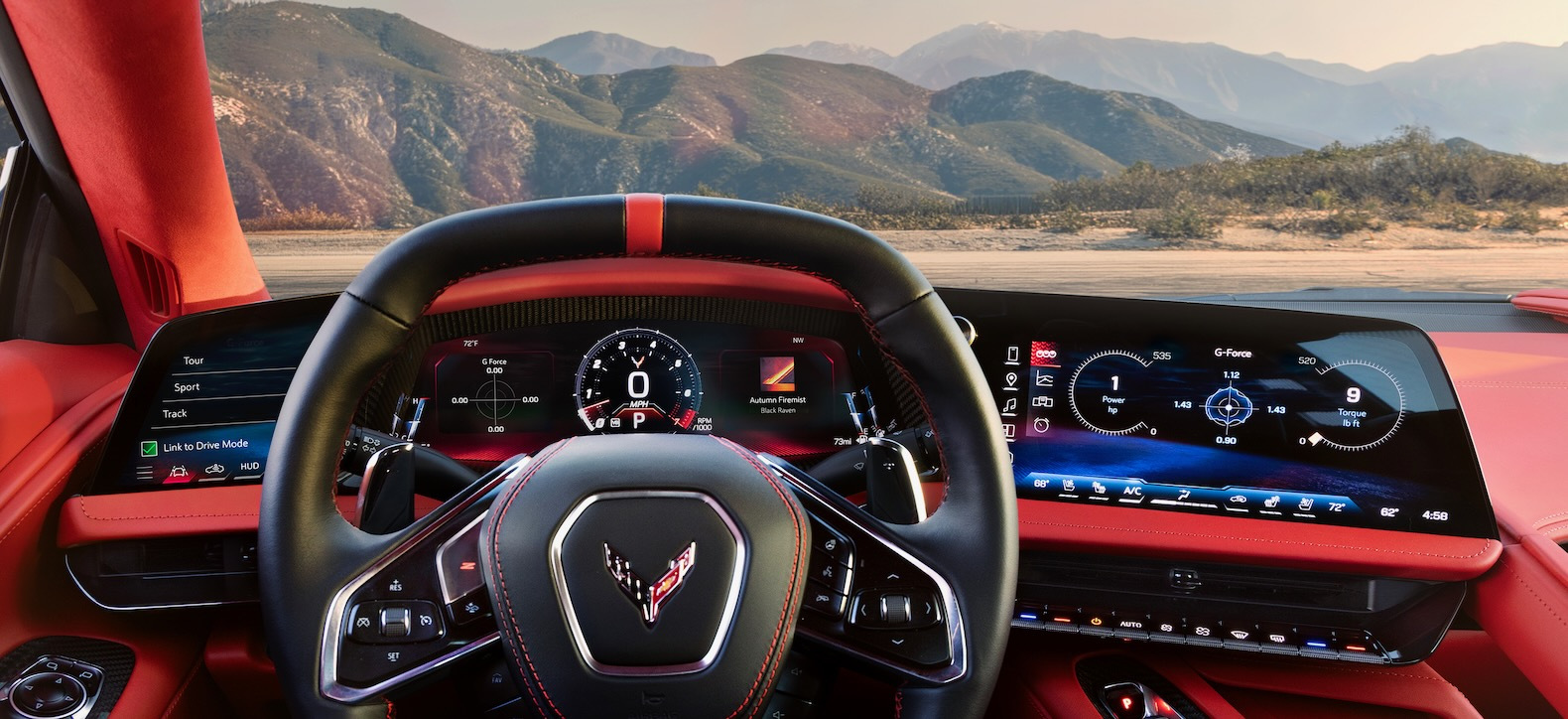 2027 Corvette Grand Sport cockpit highlights the driver-centric layout