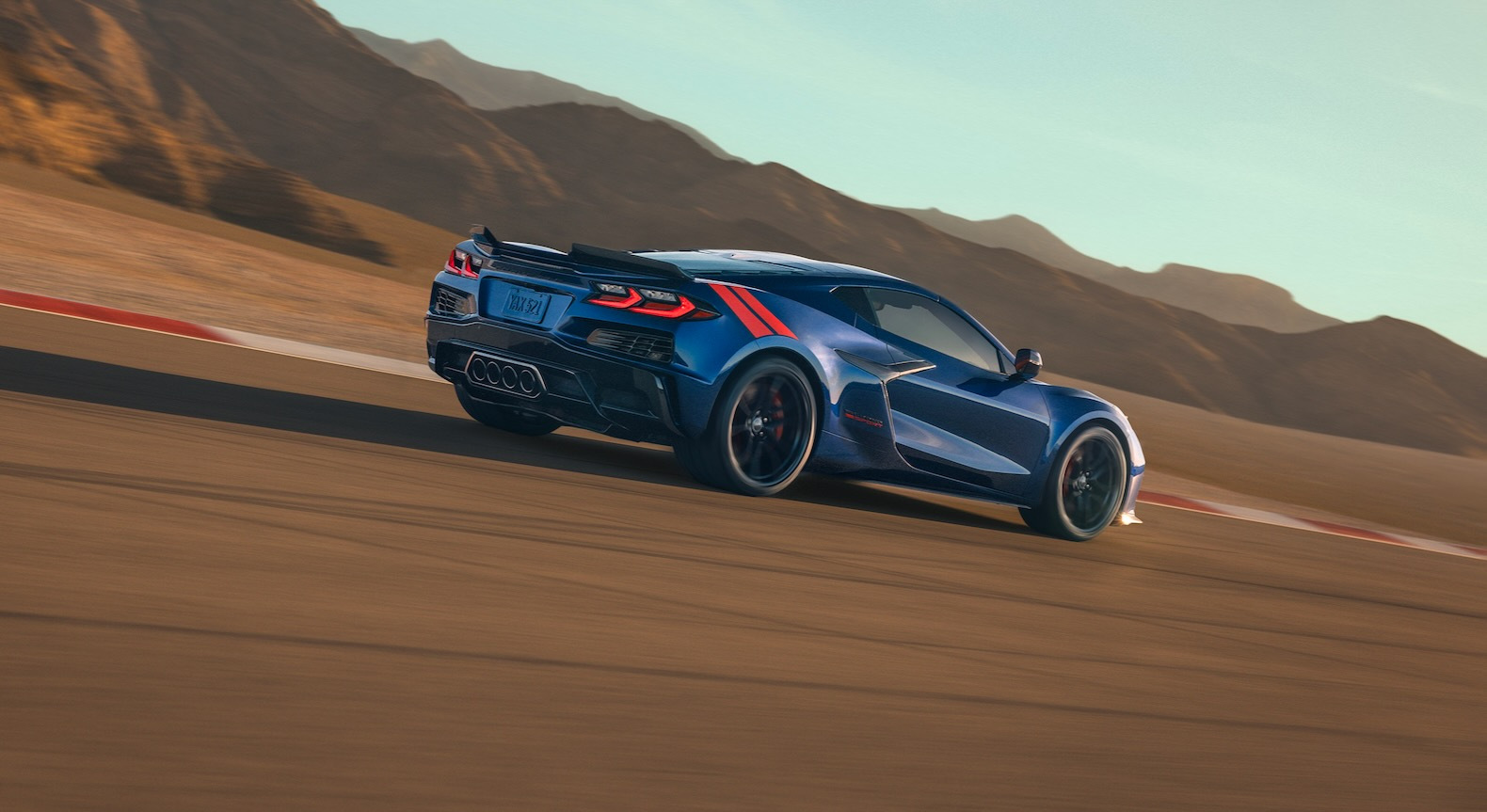 2027 Chevrolet Corvette Grand Sport rear driving