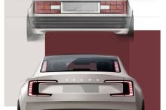 Volvo ES90 design sketches