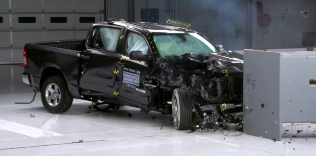 Ford F-150, Nissan Titan and Ram 1500 top IIHS passenger side test IIHS Passenger Side Crash Test