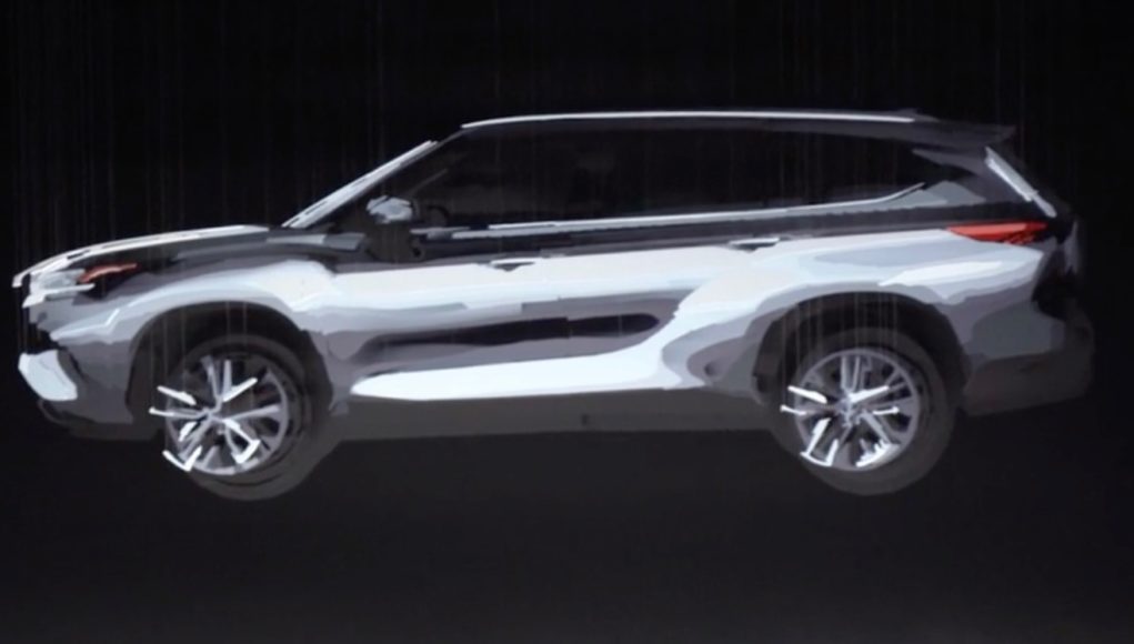 2020 toyota highlander teaser