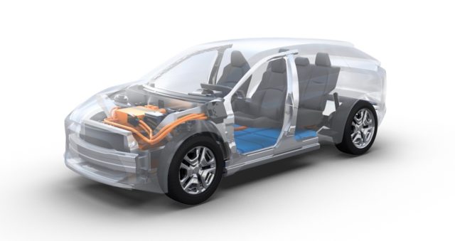 toyota and subaru electric suv teaser