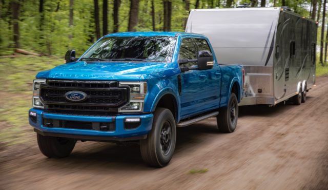 2020 Ford F-Series Super Duty’s 7.3L V8 generates 430-hp and 475 ft.-lb.
