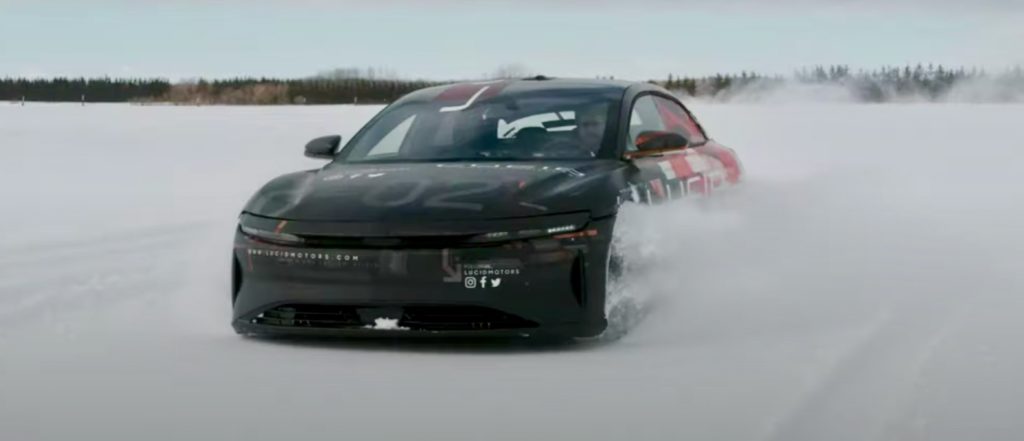 Lucid Air Winter Testing