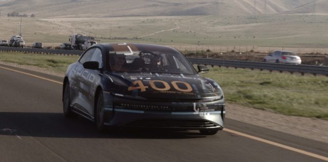 Lucid Air electric sedan travels from San Francisco to LA on a single charge Lucid Air