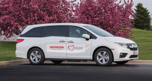 Honda has modified the Odyssey to help Detroit-area residents get tested for the coronavirus Honda Odyssey coronavirus