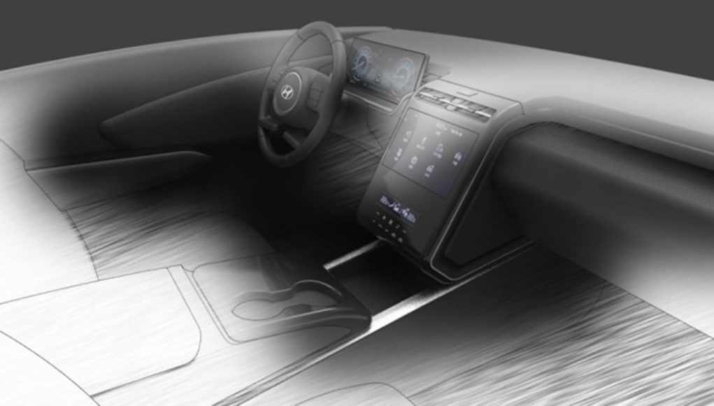 2022 Hyundai Tucson Interior Sketch