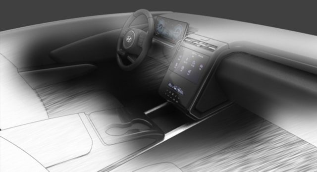 2022 Hyundai Tucson Interior Sketch