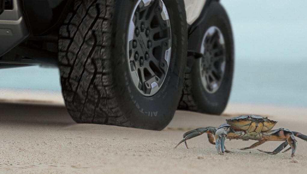 GMC Hummer EV Crab Mode