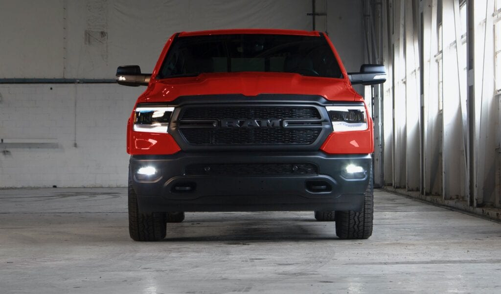 2021 Ram 1500 Built to Serve Edition front - Flame Red