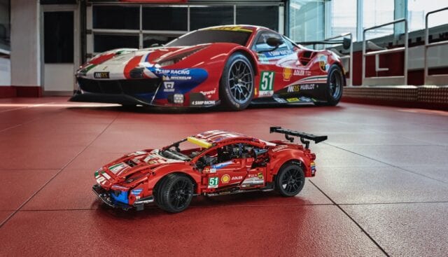 Lego Technic has created a 1,677 piece Ferrari 488 GTE LEGO Technic Ferrari 488 GTE “AF CORSE #51”