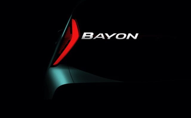 Hyundai Bayon small crossover teased Hyundai Bayon