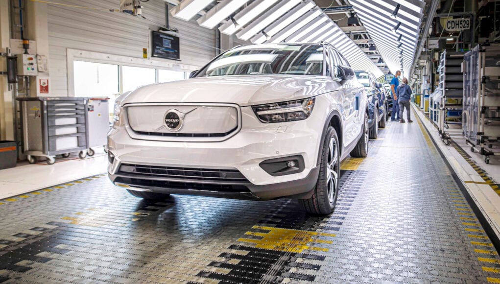 Volvo XC40 Recharge production in Ghent, Belgium