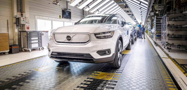 Volvo XC40 Recharge production in Ghent, Belgium