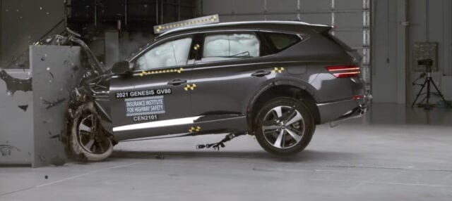 2021 Genesis GV80 earns Top Safety Pick+ award 2021 Genesis GV80 IIHS