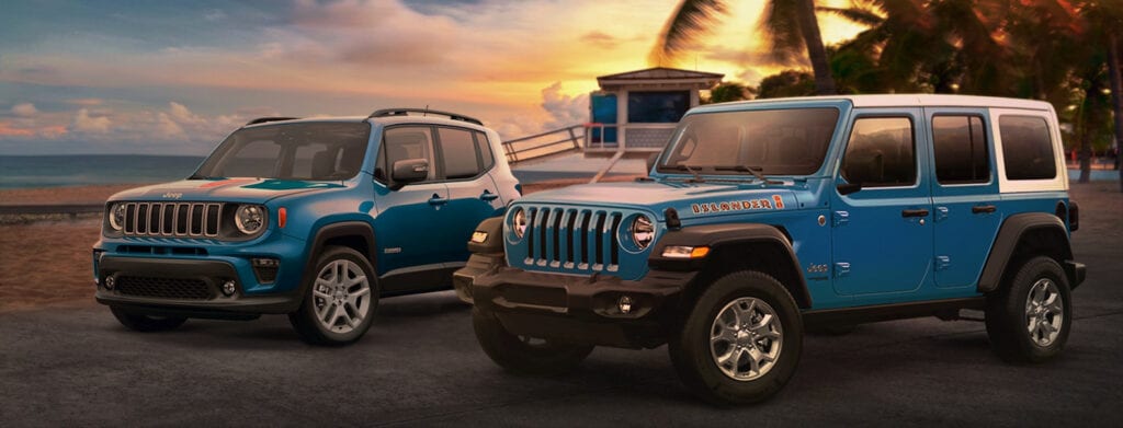 2021 Jeep Wrangler Islander and Jeep Renegade Islander