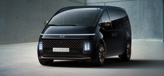 Hyundai Staria is a futuristic 11-passenger minivan Hyundai Staria