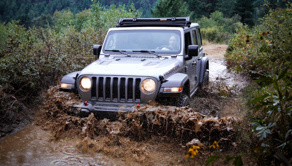 2021 Jeep Wrangler Rubicon with Sunrider Flip Top for Hardtop