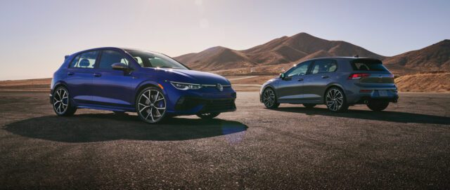 2022 VW Golf GTI and Golf R