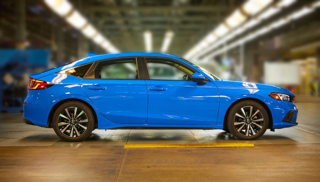 2022 Honda Civic hatchback production