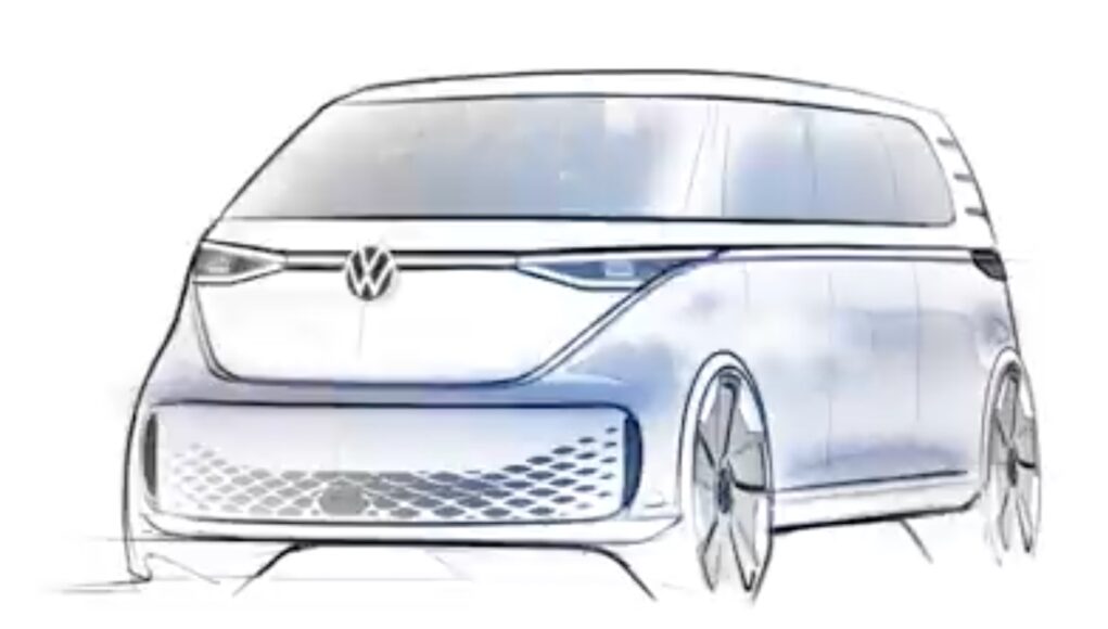 vw electric microbus teaser