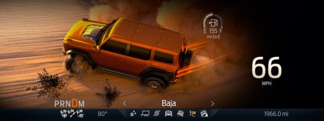 2022 Ford Bronco Raptor display