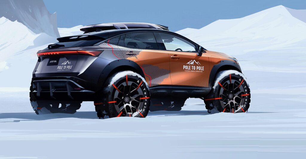 Nissan Ariya EV to drive from North Pole to South Pole