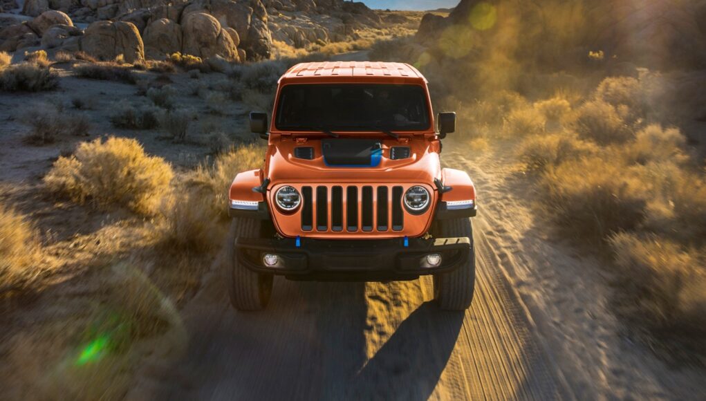 2023 Jeep Wrangler Rubicon 4xe in limited-run Punk’n exterior paint color