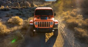 2023 Jeep Wrangler Rubicon 4xe in limited-run Punk’n exterior paint color