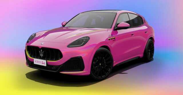 Maserati and Barbie create a pink Grecale Barbie Maserati Grecale