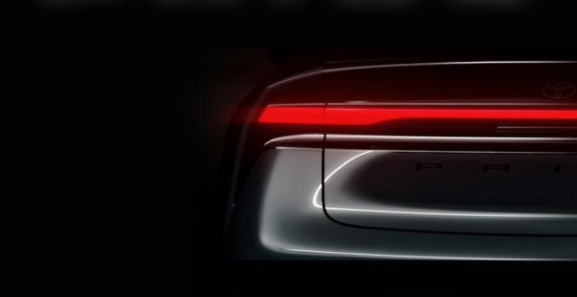 2023 Toyota Prius sports a full width rear LED light bar 2023 Toyota Prius