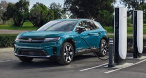 Honda Prologue at Tesla Supercharger