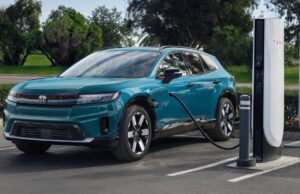 Honda Prologue at Tesla Supercharger